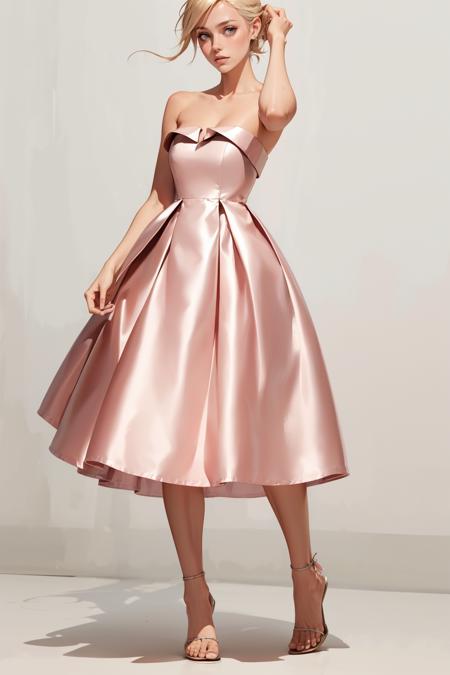 Short Vintage Light Pink Dress v1.0 Stable Diffusion LoRA Civitai
